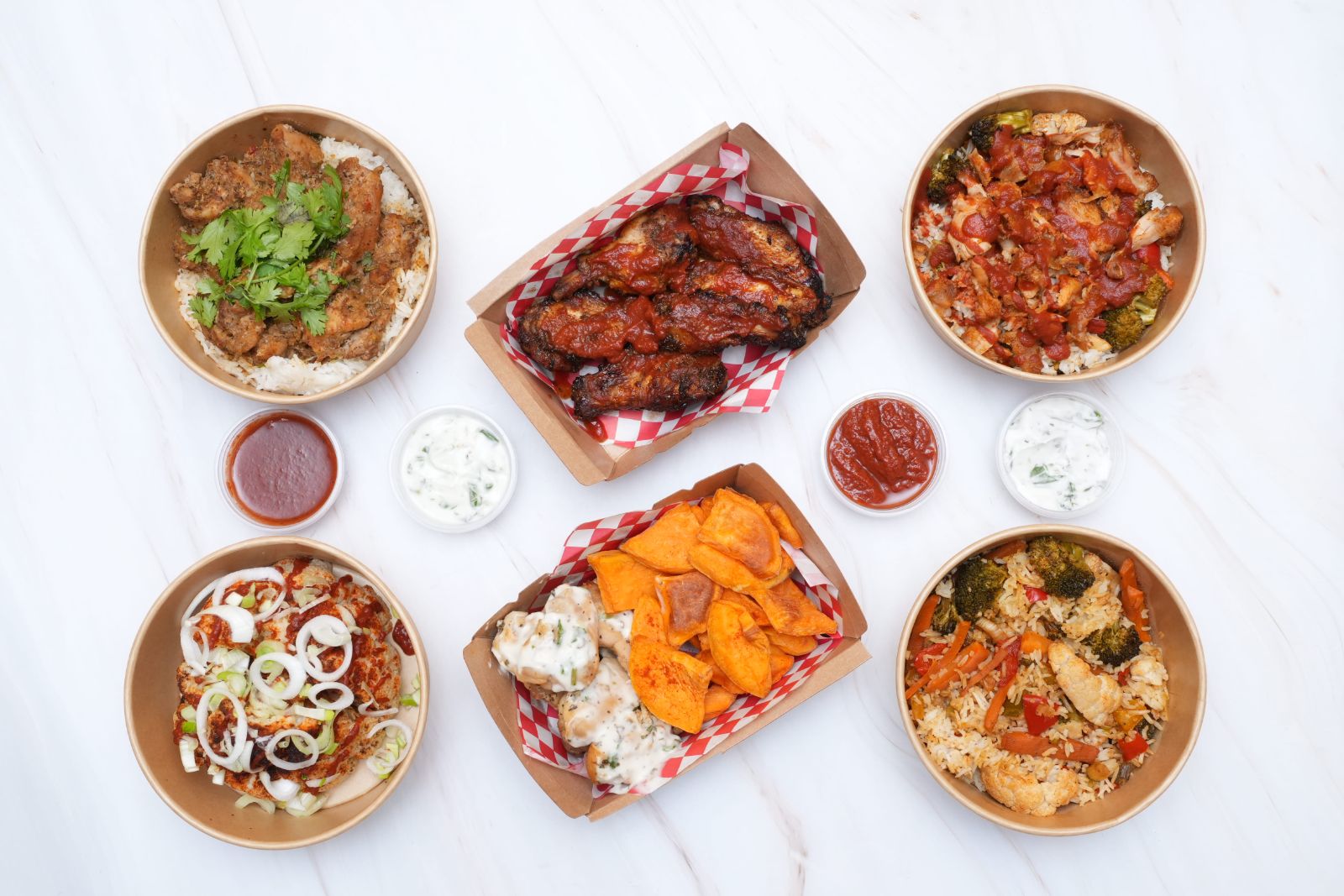 Flappy Joe's Caribbean-inspired chicken and rice bowl